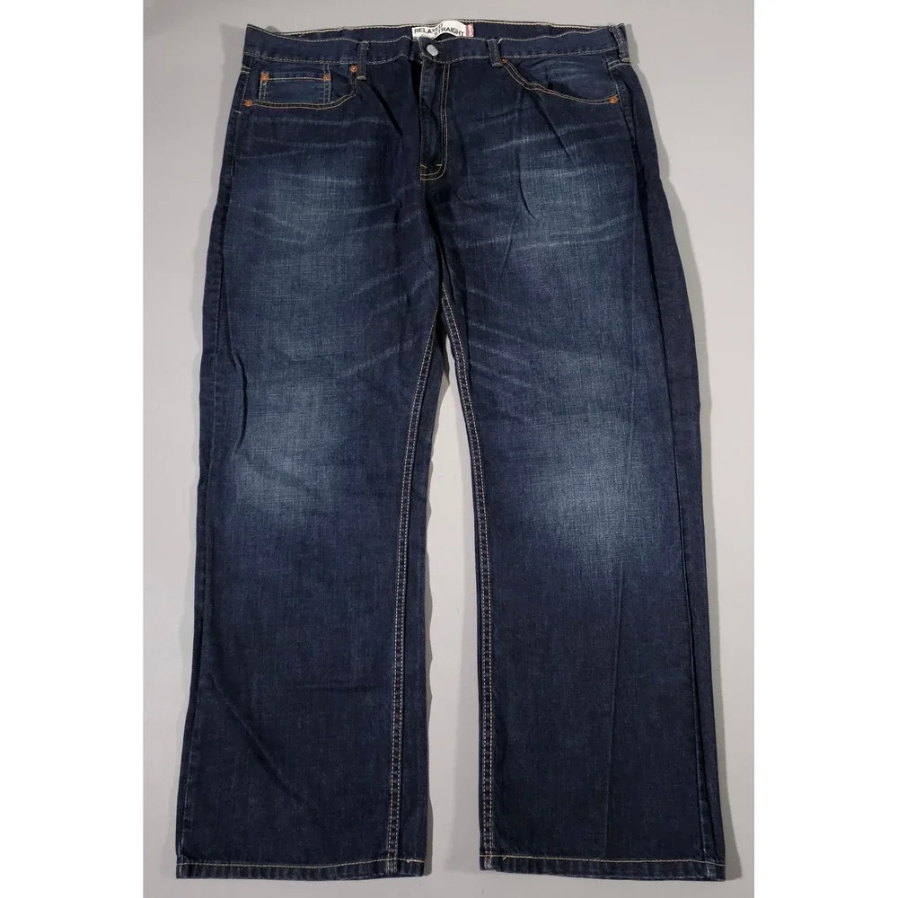 Levi's 559 Relaxed Straight Jeans Mens 40x30 Dark Wash Blue Denim Vintage